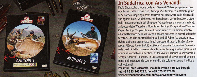 Caccia antilopi in Africa video documentario in dvd